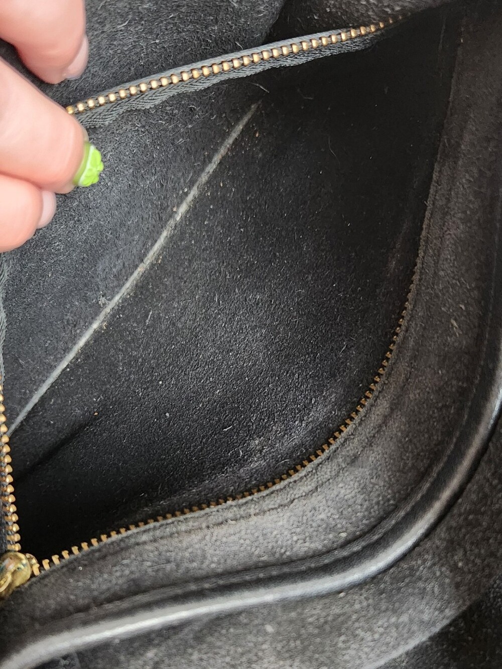 Vintage Black Leather Coach Purse - Picture 13 of 16